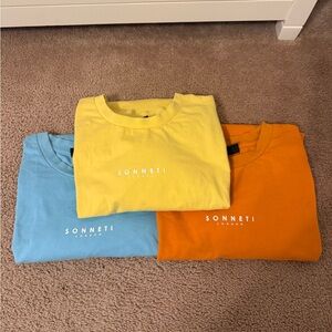 Sonneti Men's Short Sleeve Tees - Yellow, Blue, Orange